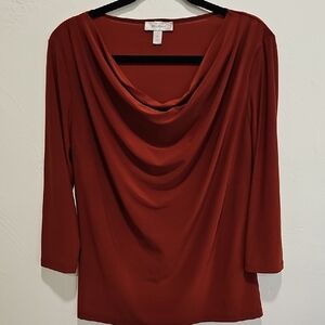 Dressbarn Redish Orange Blouse